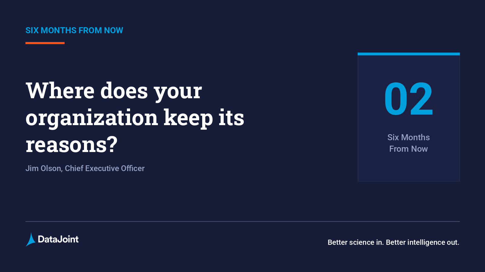 Where does your organization keep its reasons?